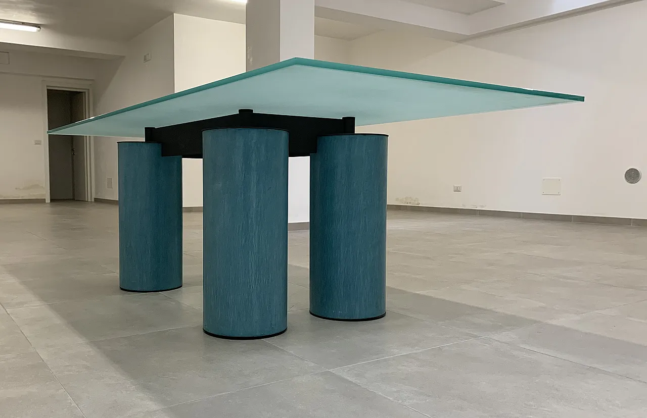 Serenissimo table Lella and Massimo Vignelli for Acerbis, 1980s 3