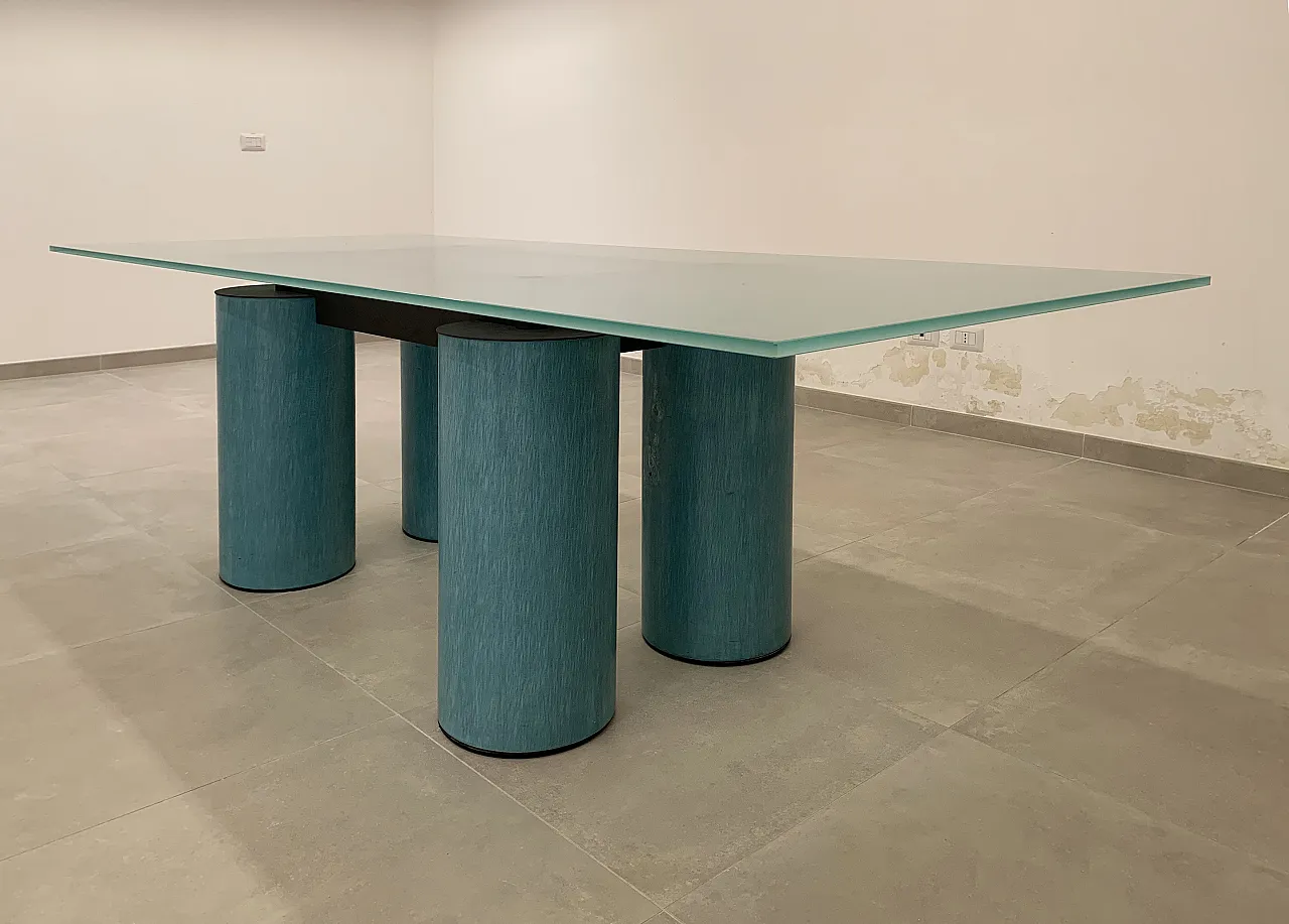 Serenissimo table Lella and Massimo Vignelli for Acerbis, 1980s 4