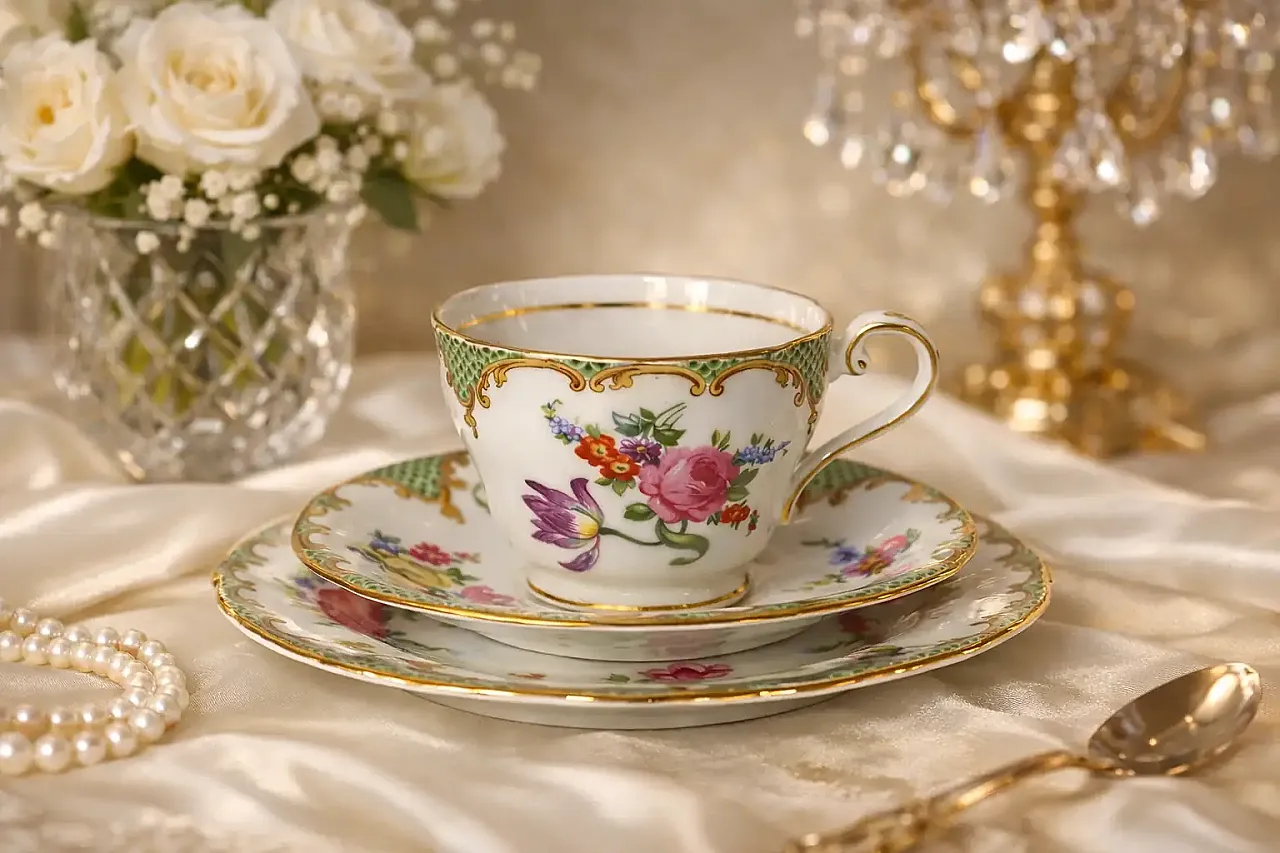 Servizio Da Te’ Bone China Aynsley, anni '50 3