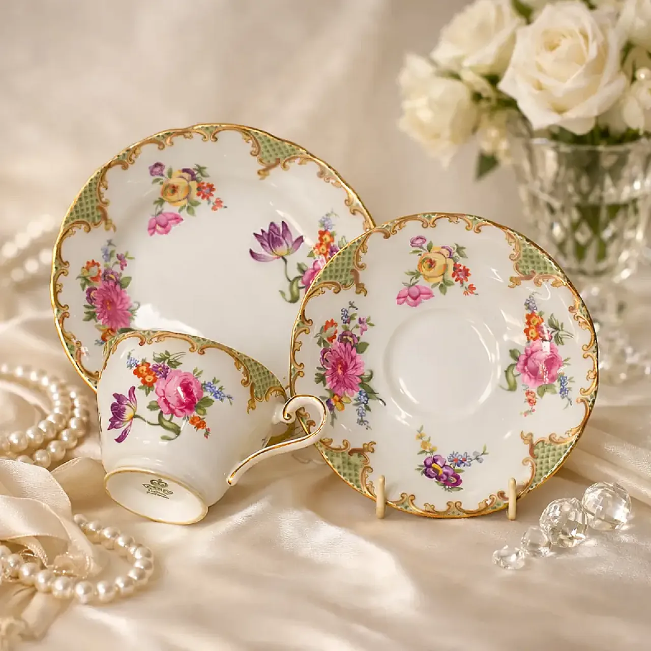 Servizio Da Te’ Bone China Aynsley, anni '50 4