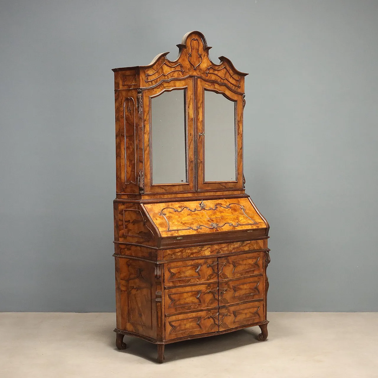 Trumeau Lombardo in style with mirrored doors, 20th century 1