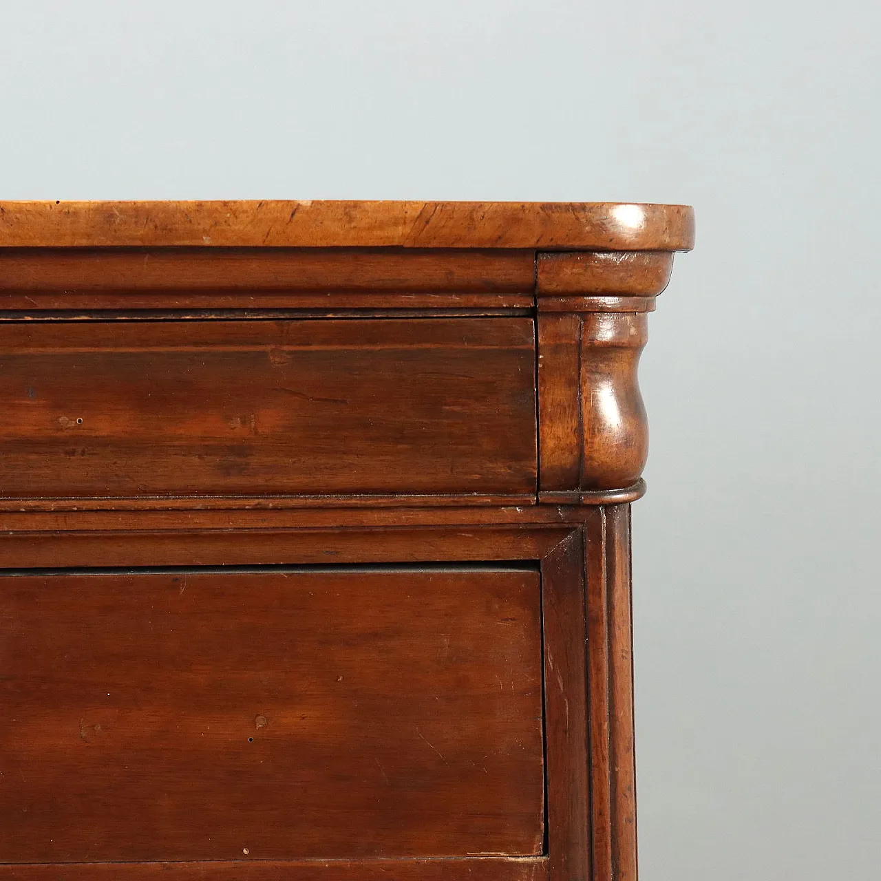 Louis Philippe chest of drawers in walnut, 19th century 6
