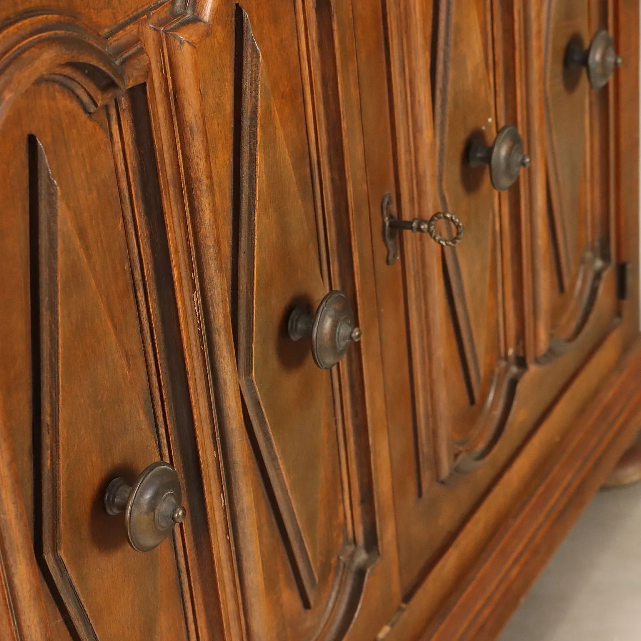 Baroque style sideboard in walnut, mid-20th century 9