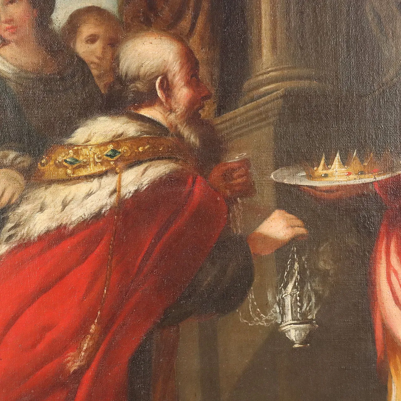 Biblical Scene of the Idolatry of King Solomon, 18th century 3