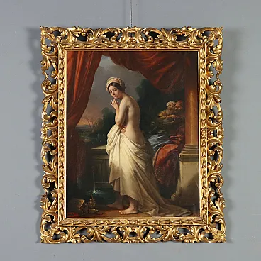 Painting by Guglielmo Berti, Susanna and the Elders, 19th century