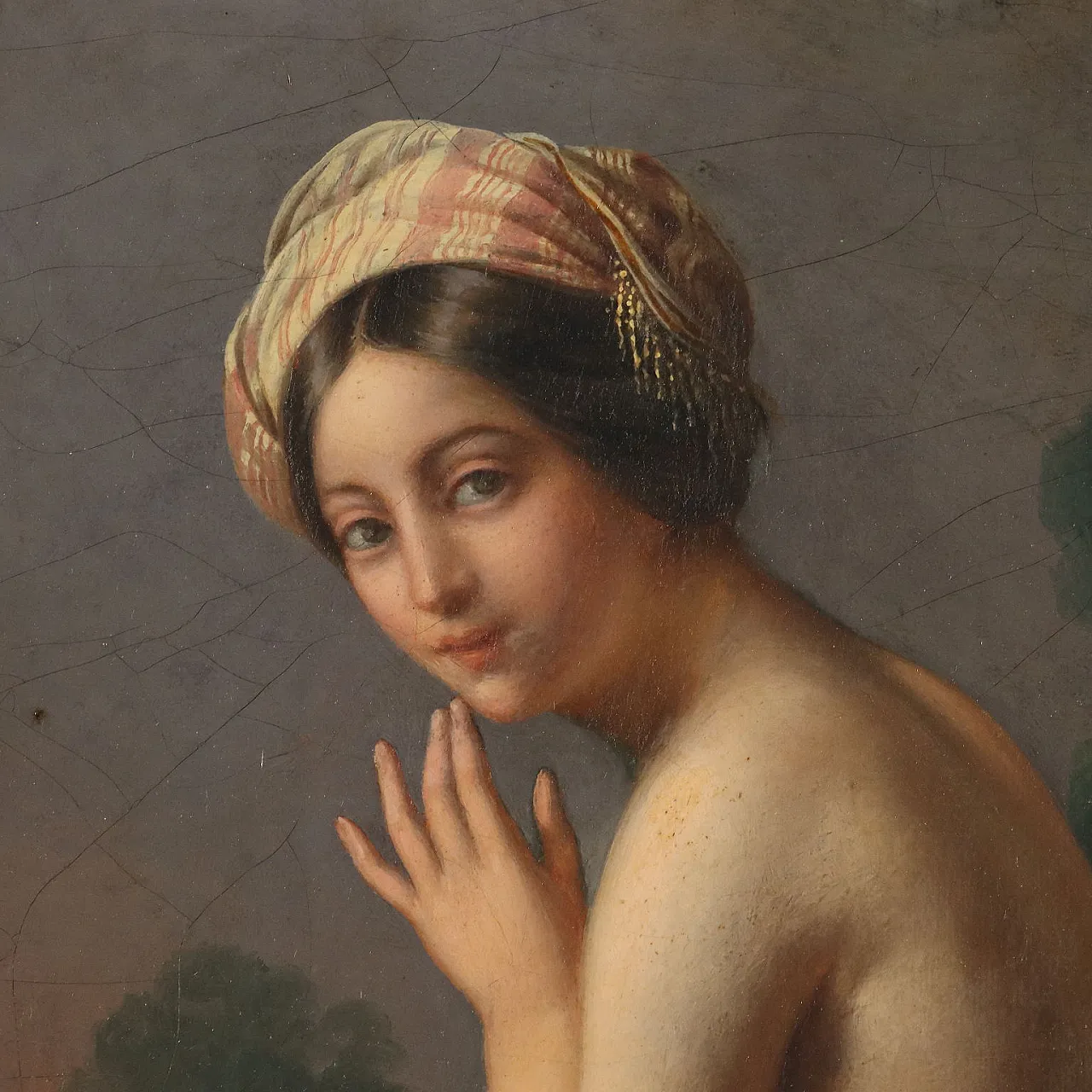 Painting by Guglielmo Berti, Susanna and the Elders, 19th century 4