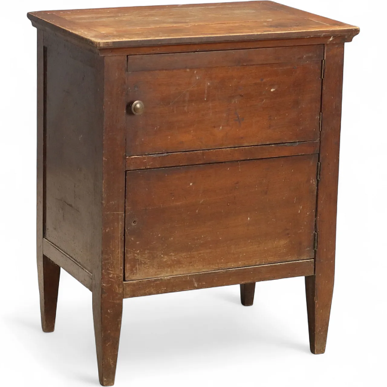 Direttorio bedside table in walnut, late 18th century 9