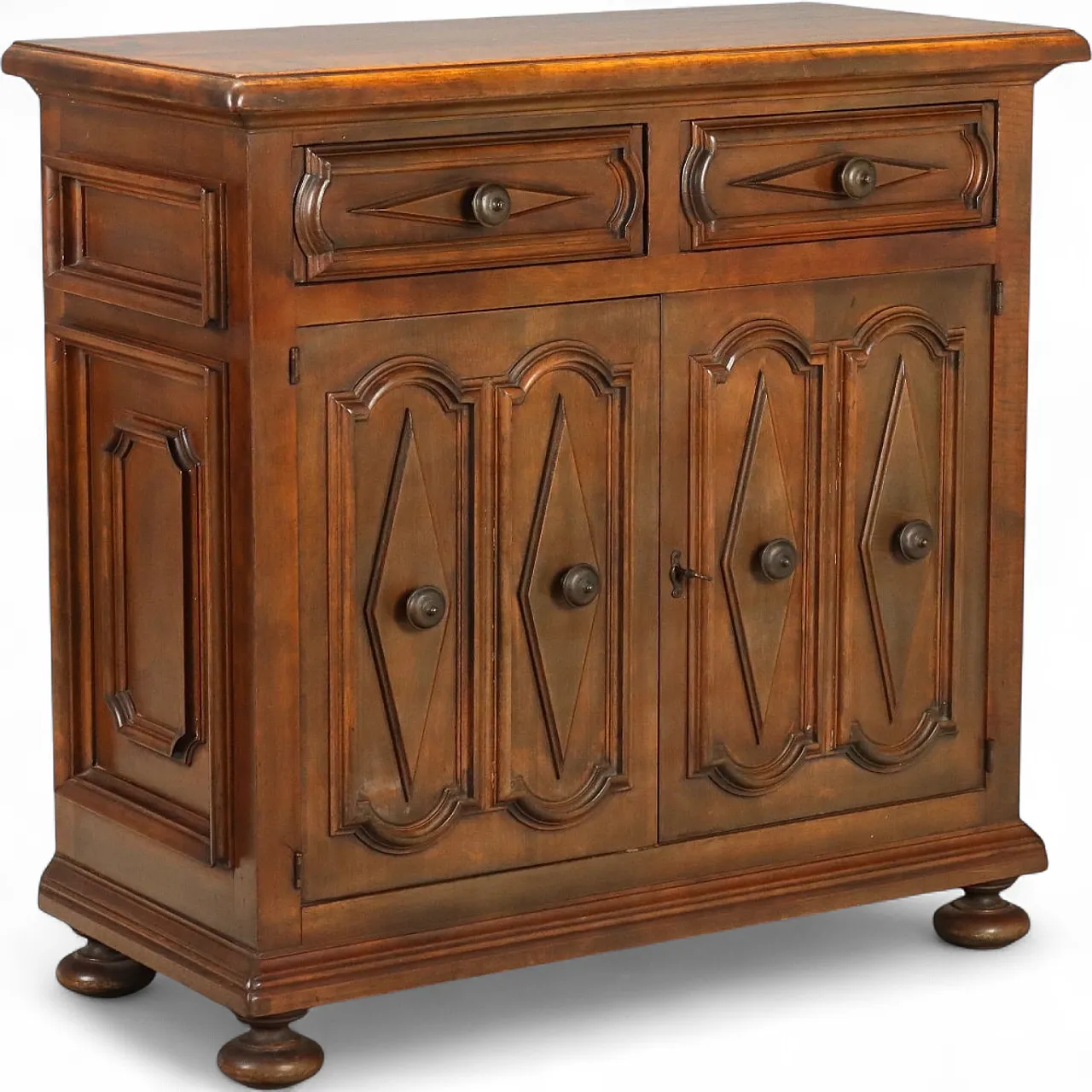 Baroque style sideboard in walnut, mid-20th century 11