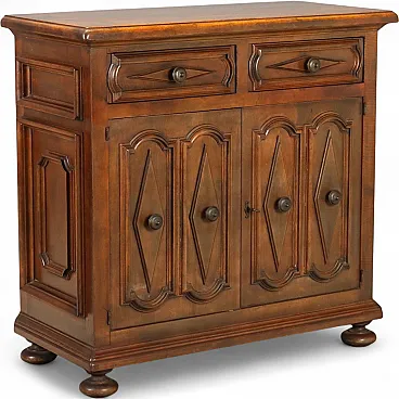 Baroque style sideboard in walnut, mid-20th century