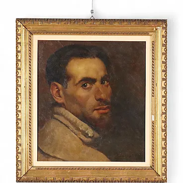 Painting by Giulio Vito Musitelli, self-portrait, 1920s