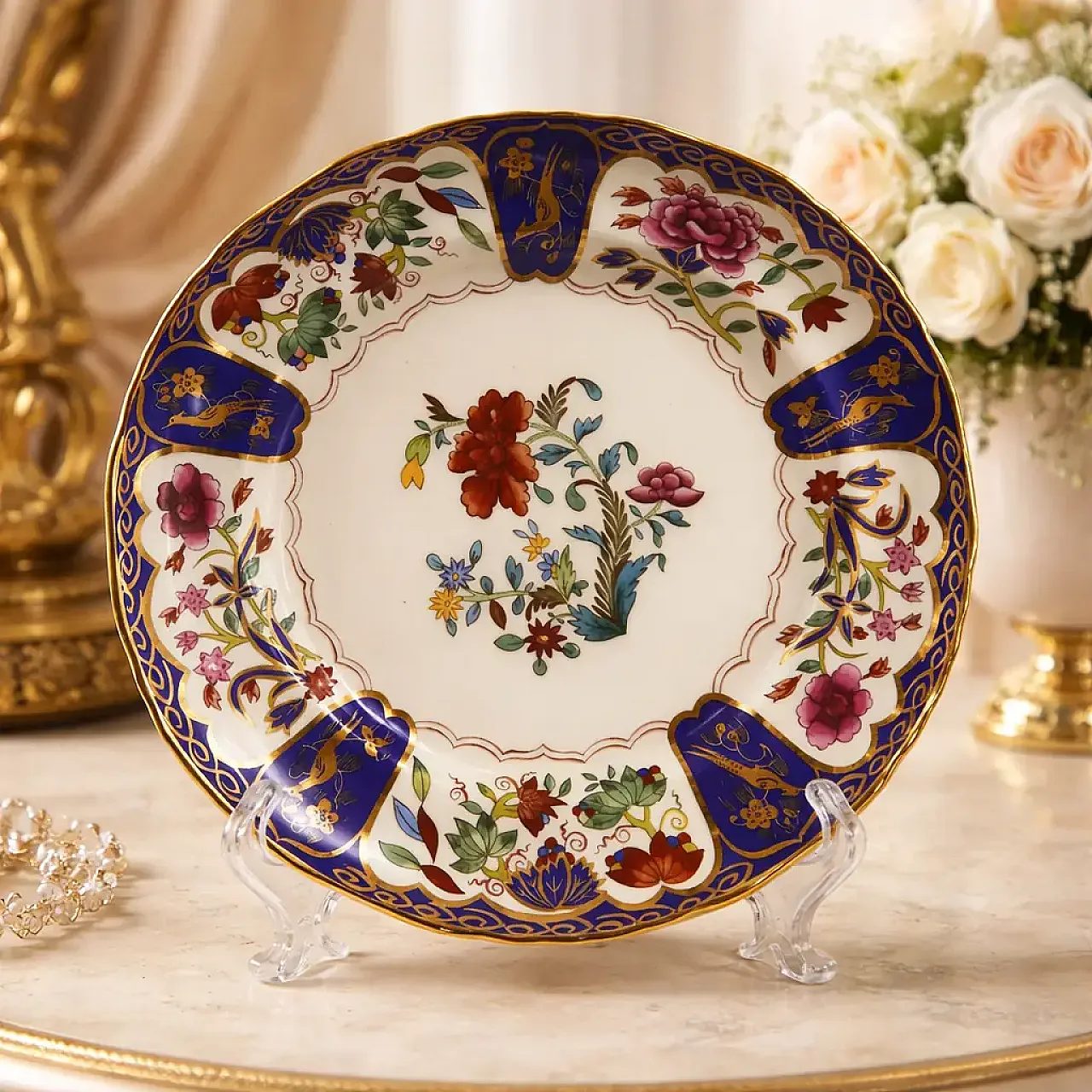 Piatto Da Collezione Mason’S Irostone “Clematis”, anni '90 2