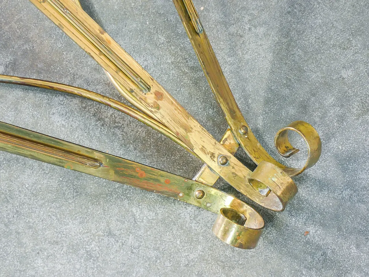 Consolle con specchio di CRISTAL ART, anni '50 10