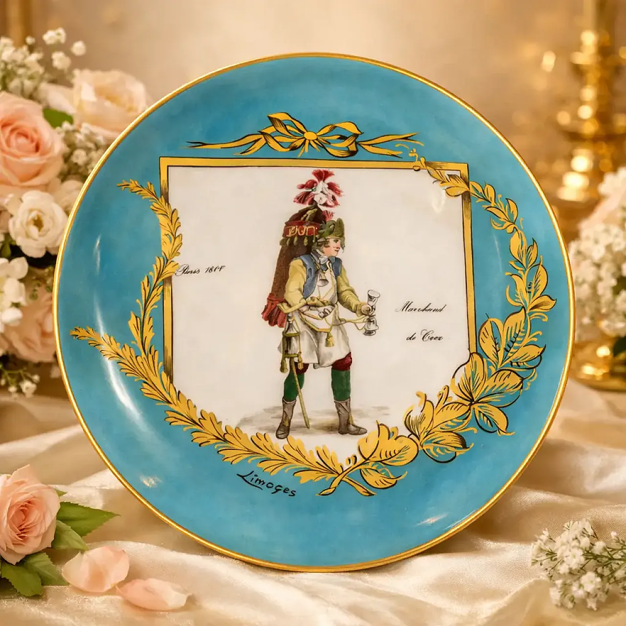 Historical Decorative Plate In Limoges, 50s 6