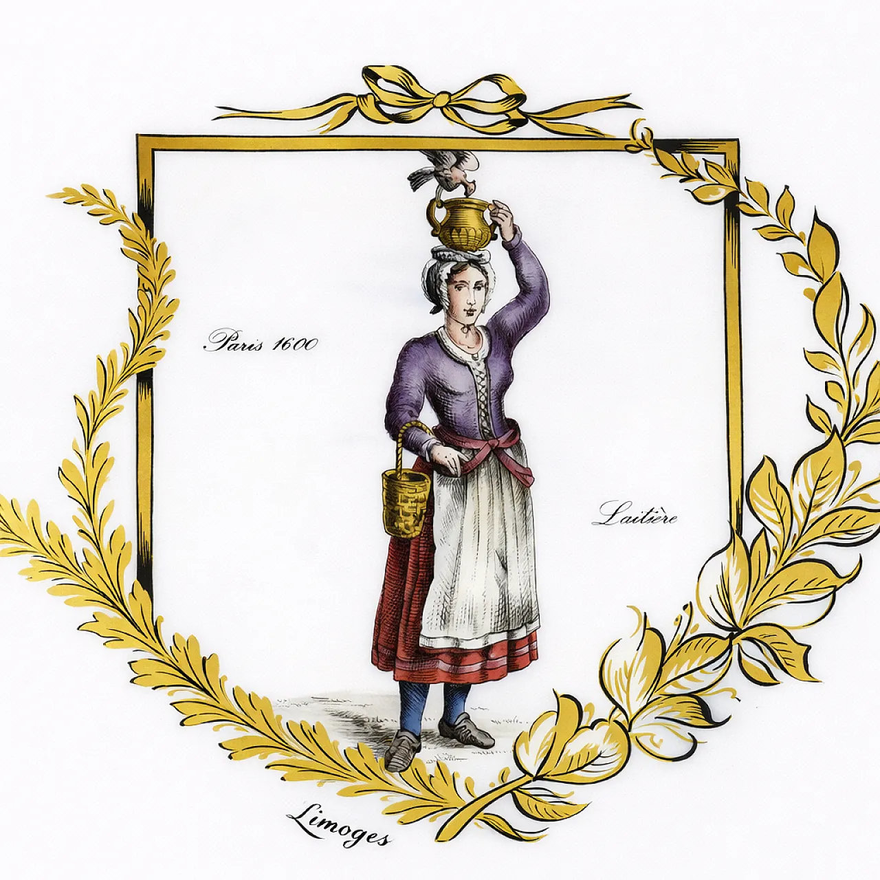 Historical Decorative Plate In Limoges, 50s 2
