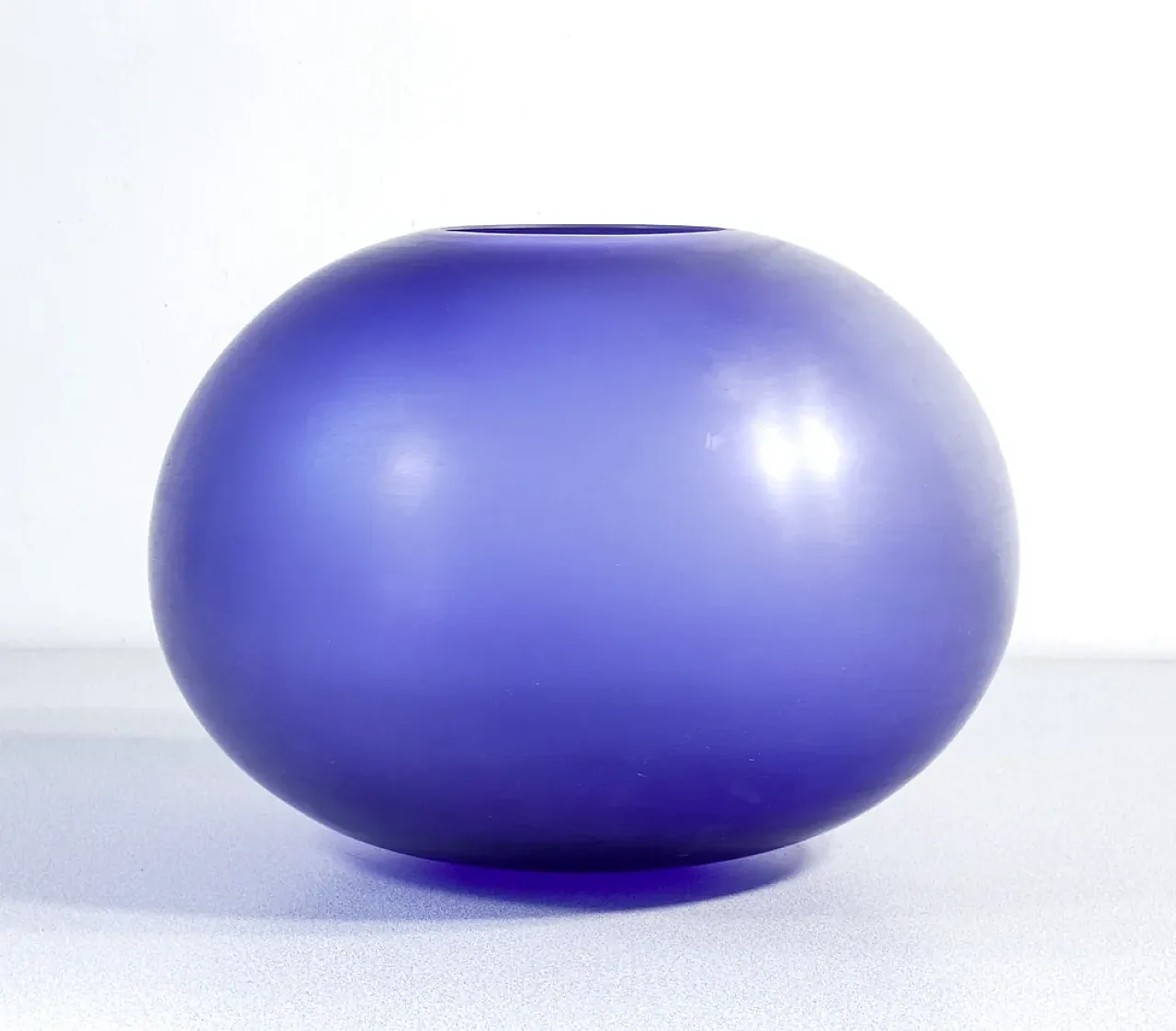 Blown and satin glass vase by Ivan BAJ for ARCADE, 2000s 2