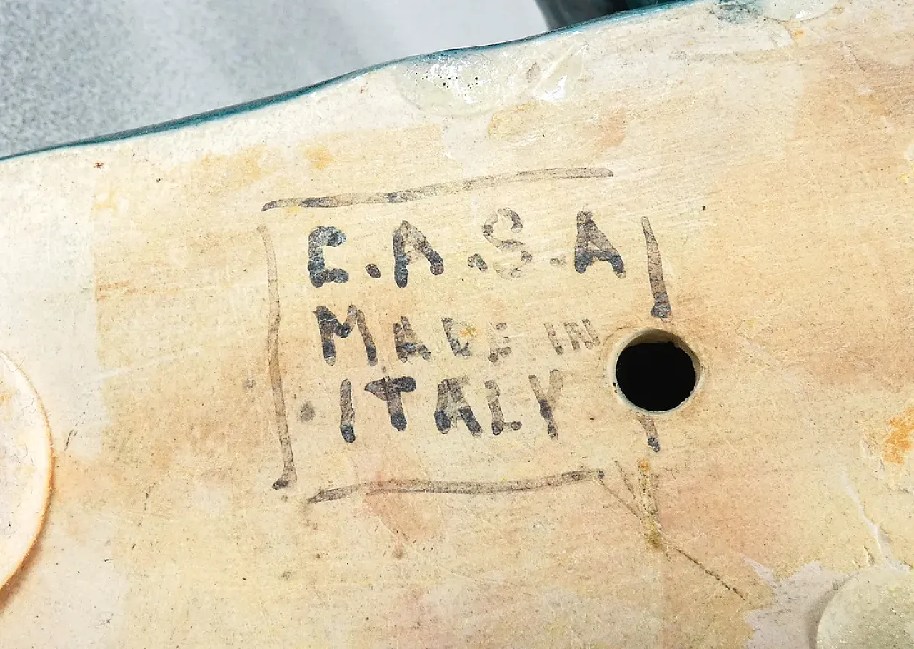 Marinaio con fisarmonica in ceramica, anni '50 8