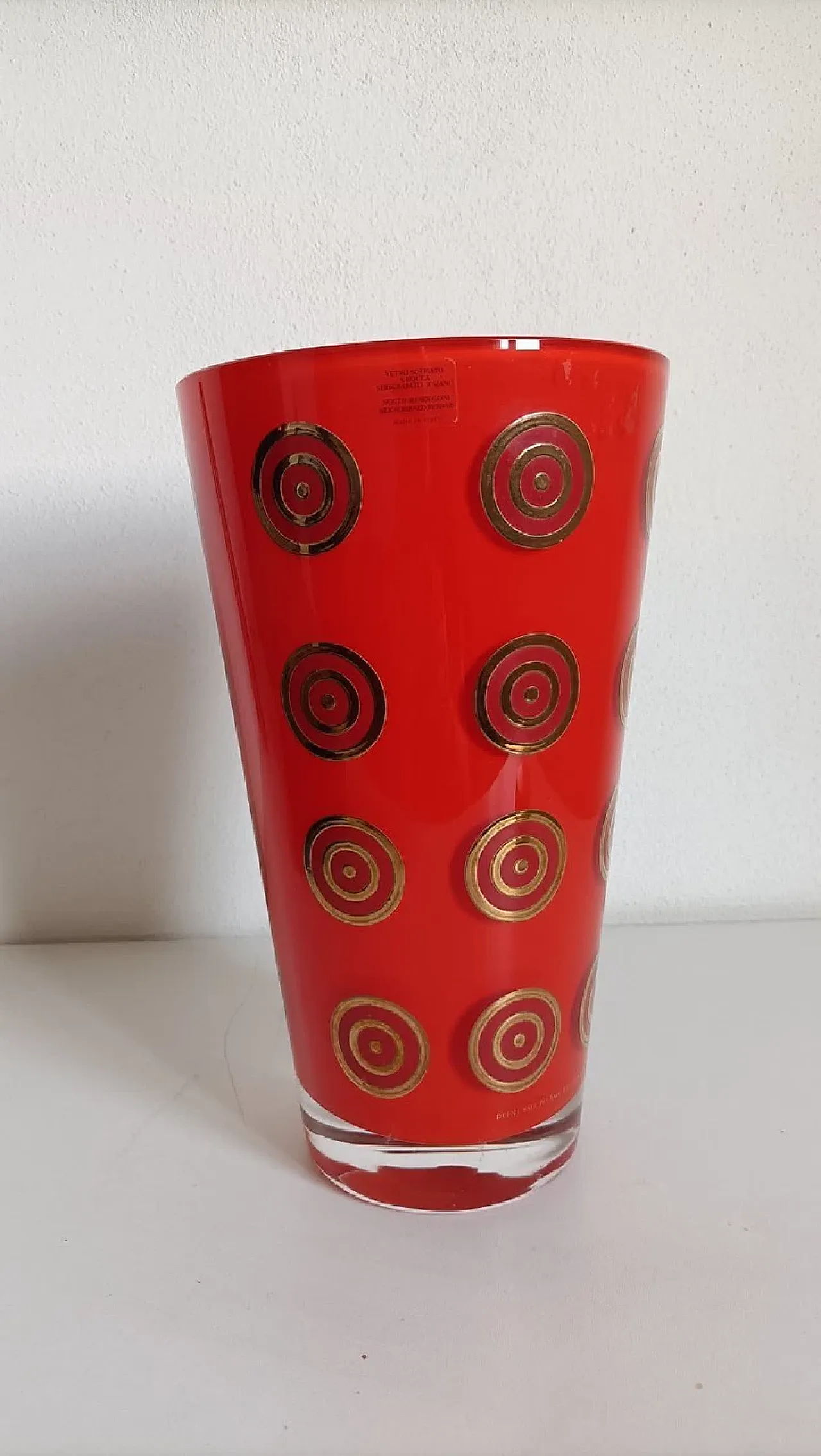 Vaso in vetro soffiato modello HWC di Dafne Sottsass, '900 2