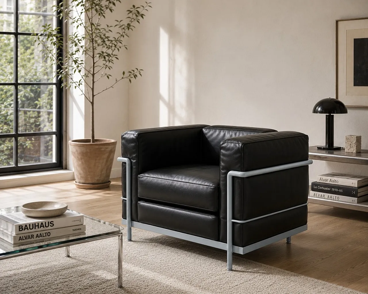 Structure for LC2 Cassina armchair, Le Corbusier, 20th century 11