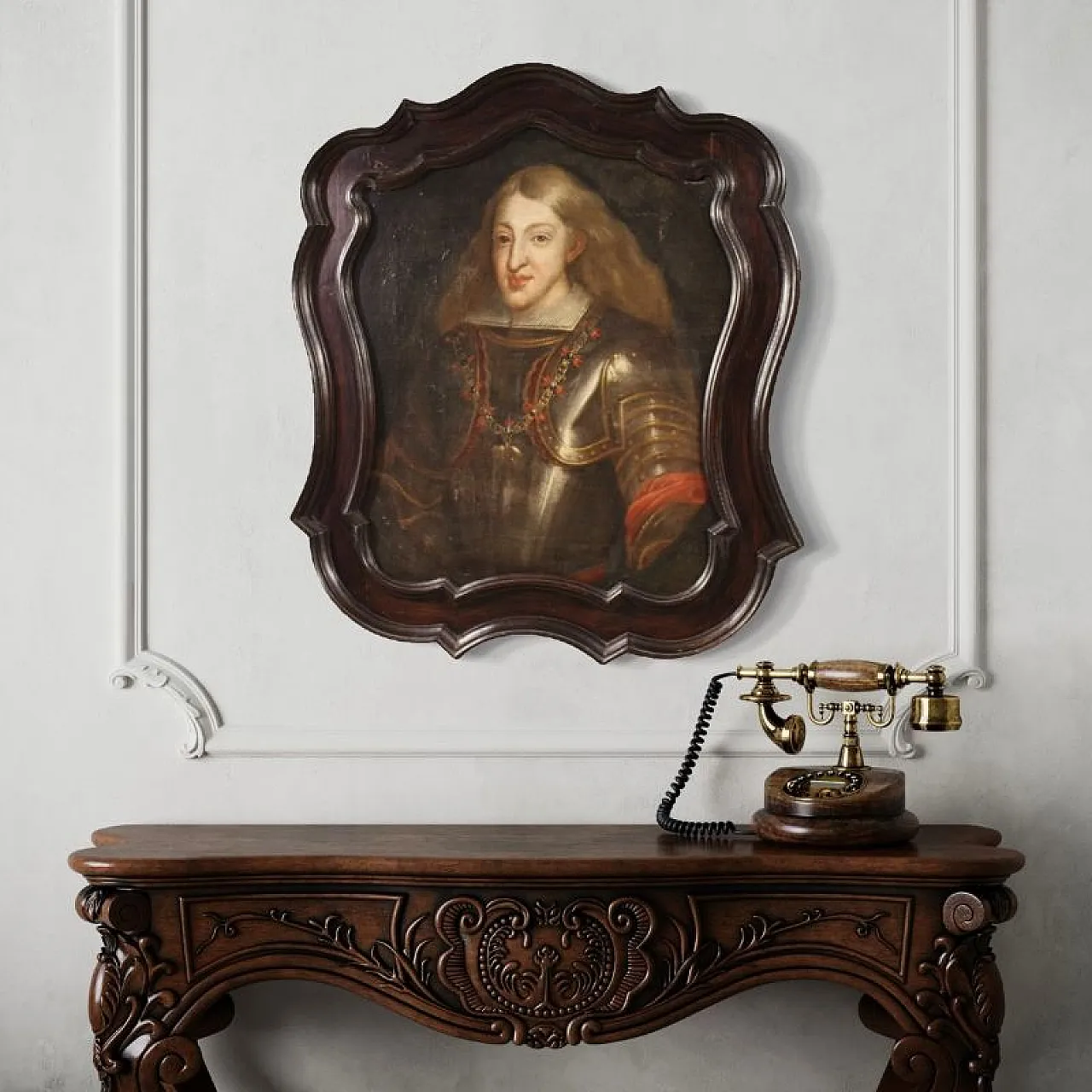 Spanish portrait, Charles II of Spain, 17th century 11