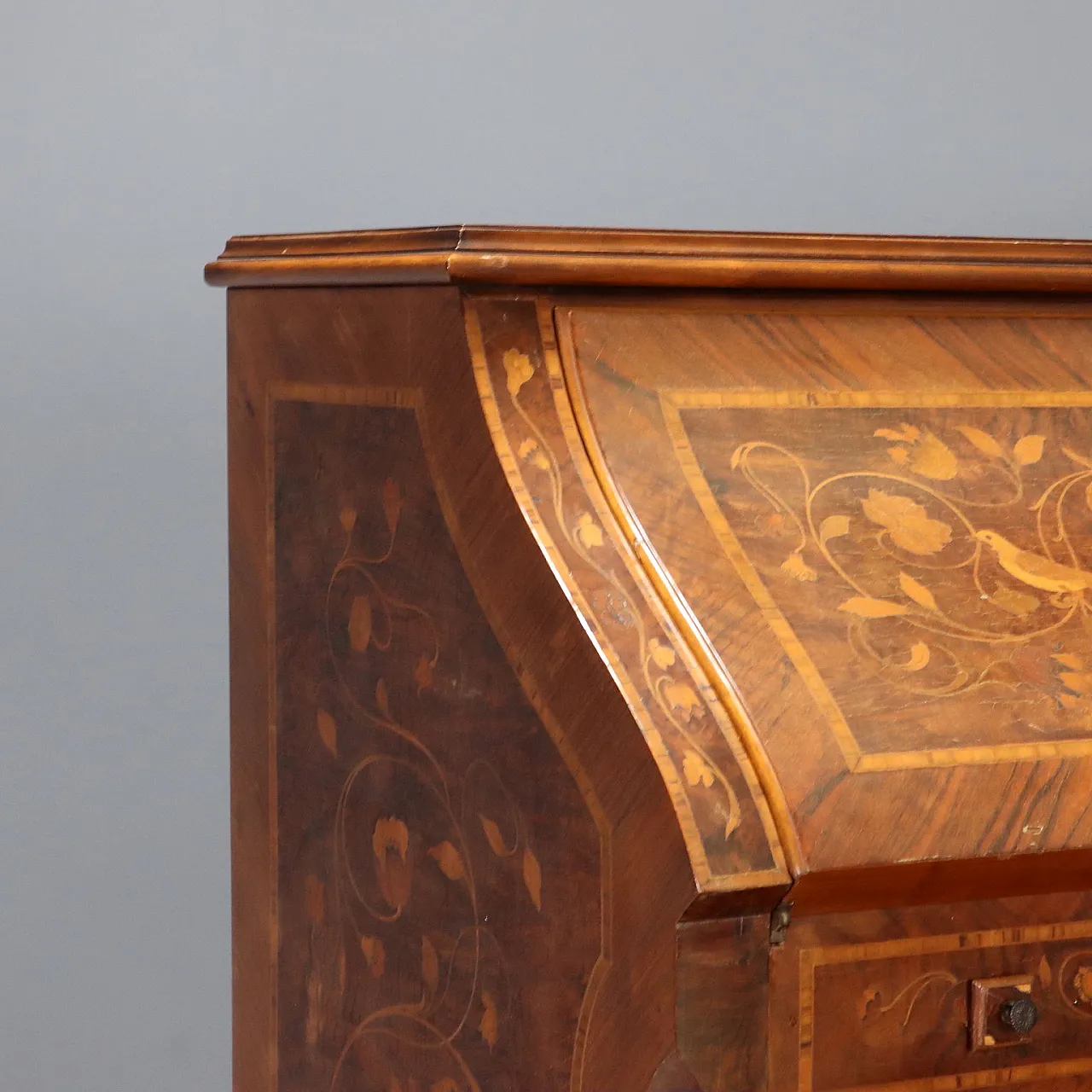 Ribalta olandese in stile con intarsi floreali, '900 5