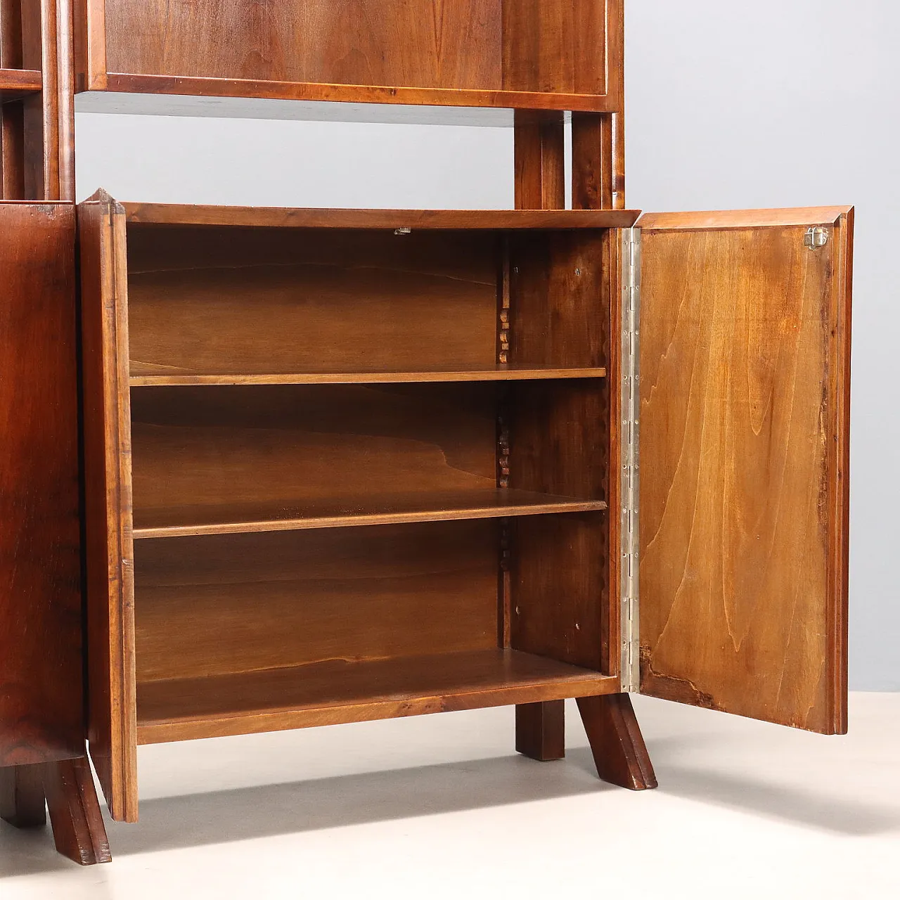 Freestanding bookcase in walnut, 20th century 9