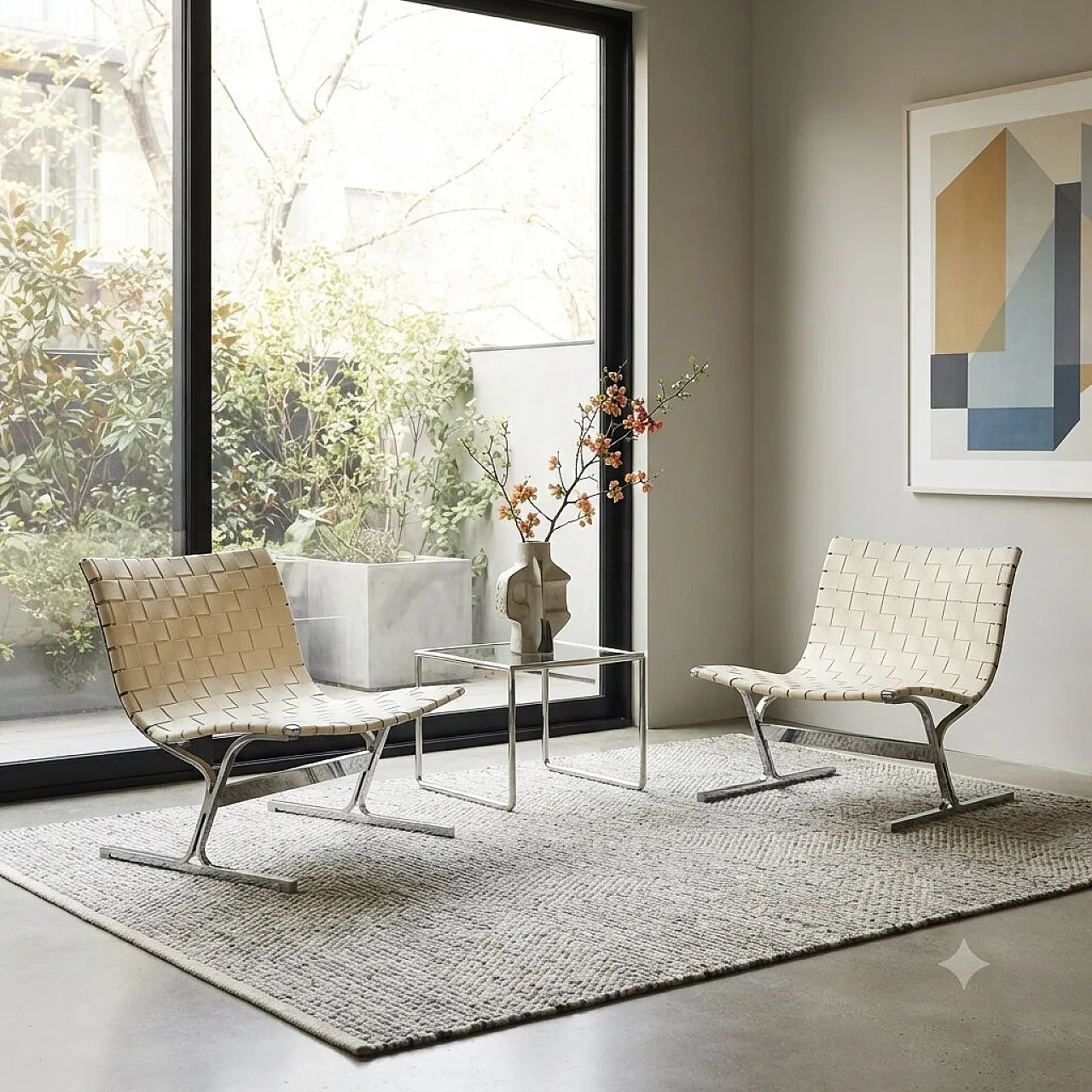 Pair of PLR 1 armchairs by Ross Littel for ICF, 1970s 2