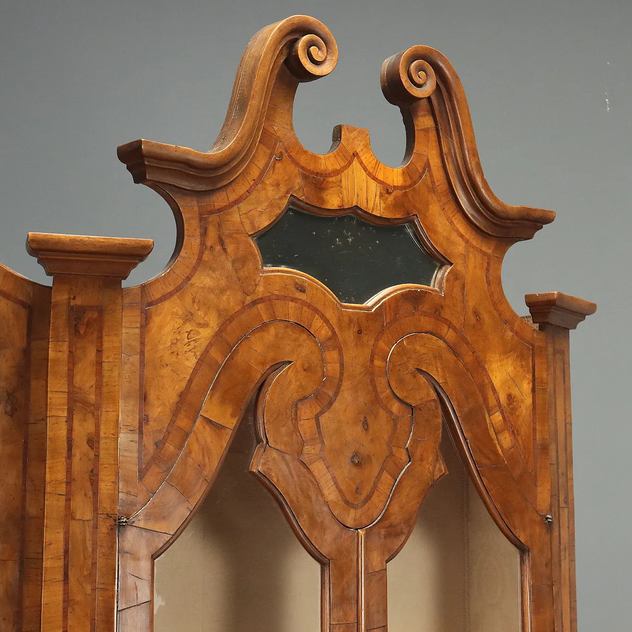 Trumeau in walnut and walnut root, 20th century 5