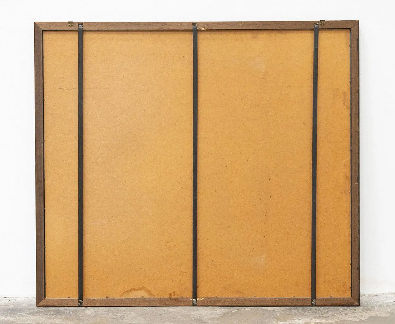 Bourbon street pub mirror in wooden frame, 1980s 4