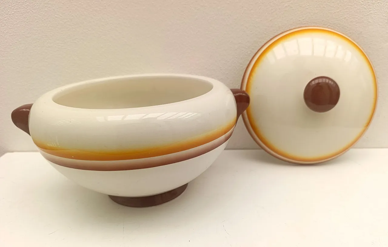 Zuppiera di Angelo Simonetto per Ceramiche Galvani, anni '30 2