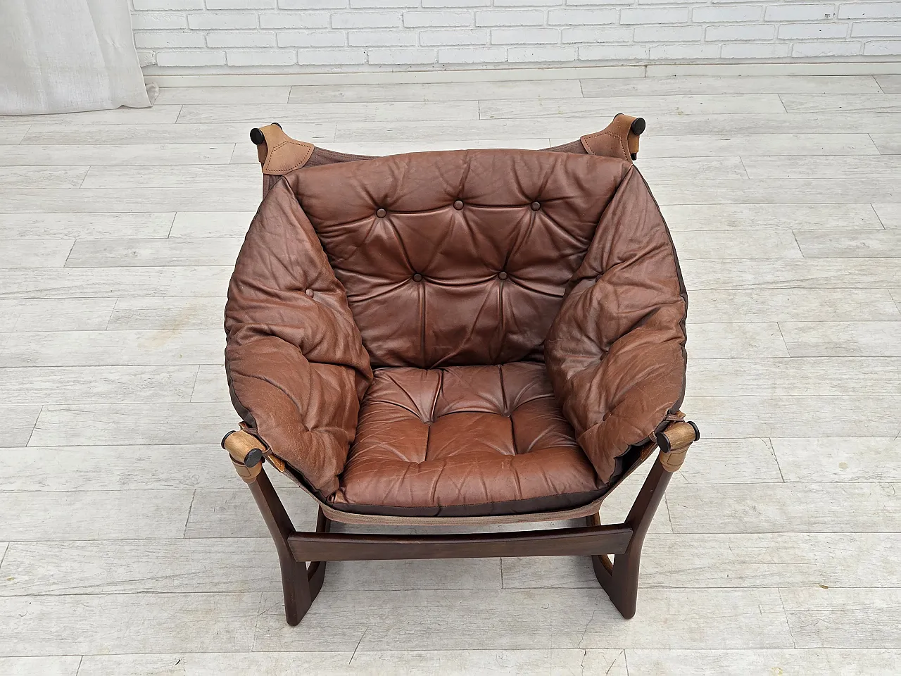 Anni '70, design norvegese di Tormod Alnaes, sedia "Trega". 8