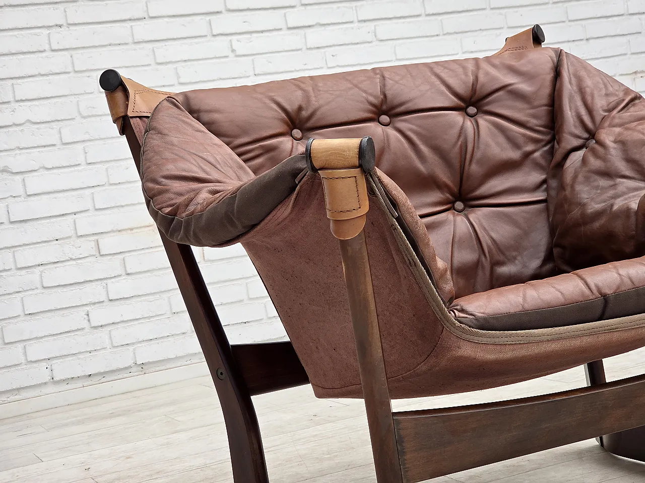 Anni '70, design norvegese di Tormod Alnaes, sedia "Trega". 9
