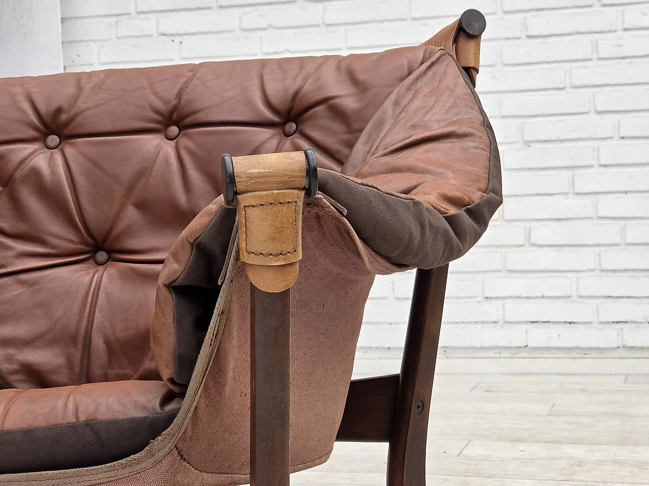 Anni '70, design norvegese di Tormod Alnaes, sedia "Trega". 10