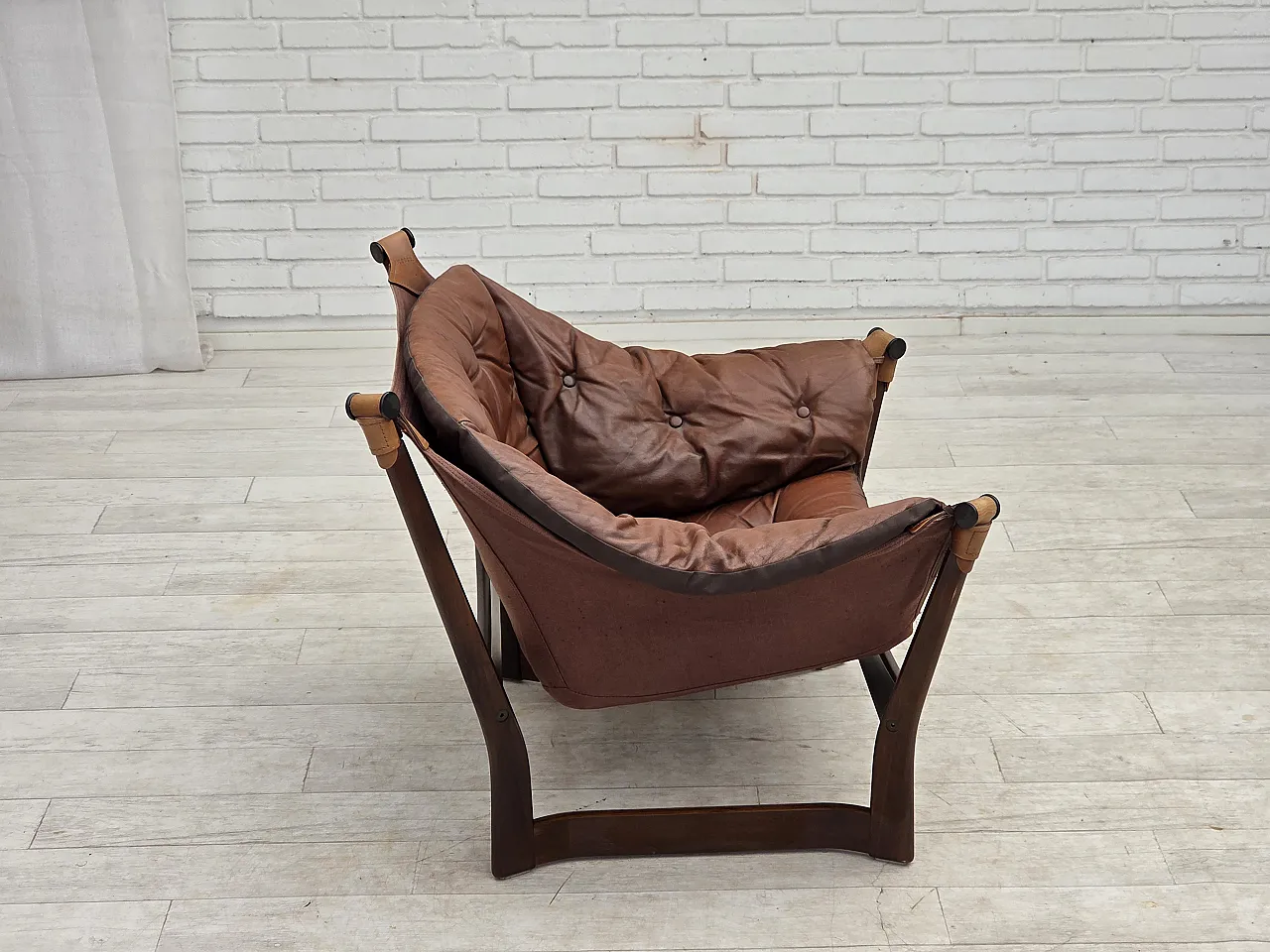 Anni '70, design norvegese di Tormod Alnaes, sedia "Trega". 12