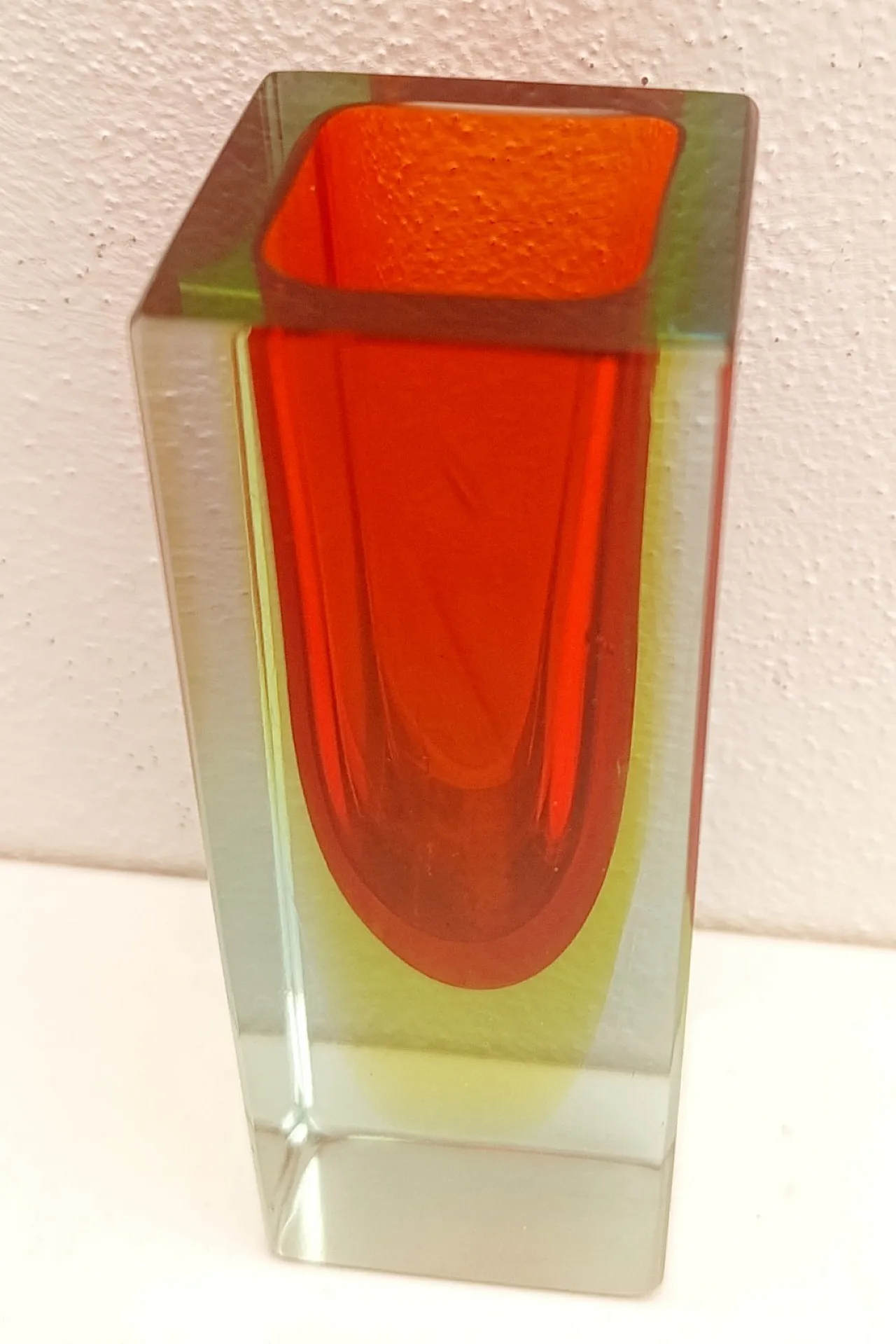 Murano submerged glass vase by Alessandro Mandruzzato, 1970s 2