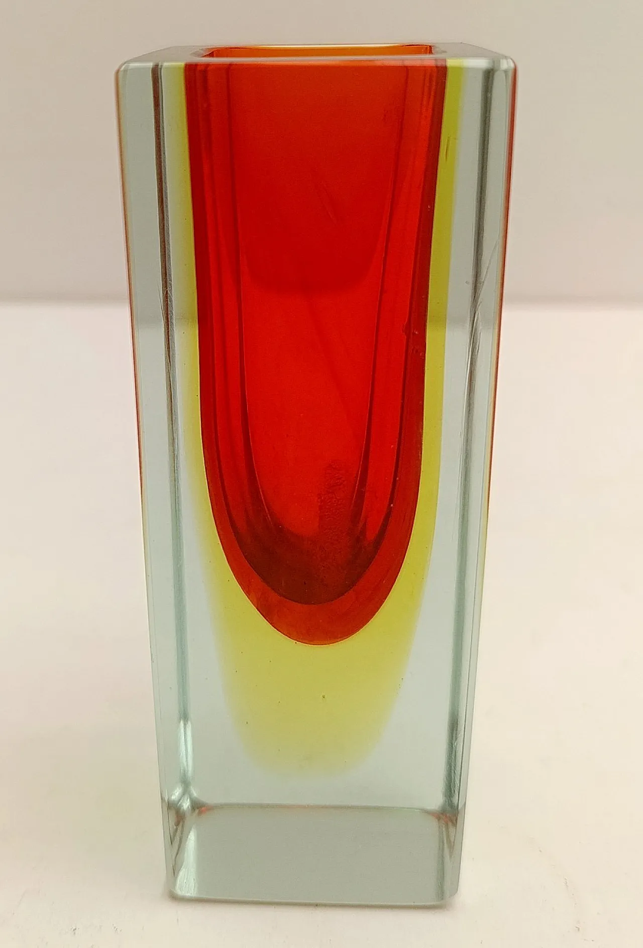 Murano submerged glass vase by Alessandro Mandruzzato, 1970s 3