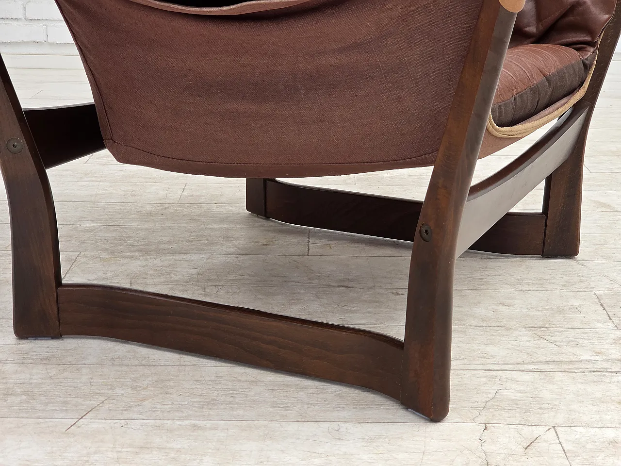 Anni '70, design norvegese di Tormod Alnaes, poltrona lounge "Trega". 6