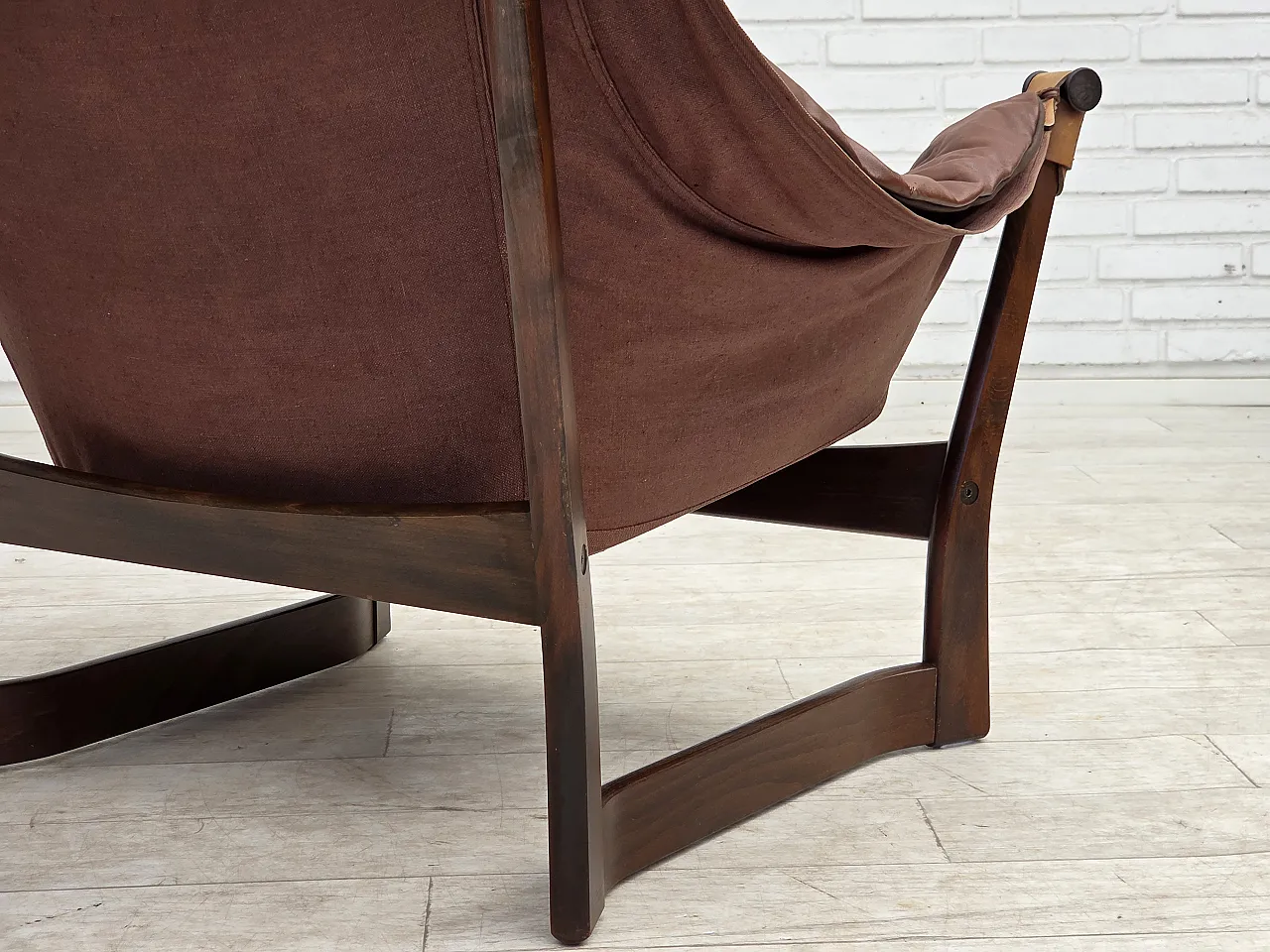 Anni '70, design norvegese di Tormod Alnaes, poltrona lounge "Trega". 20