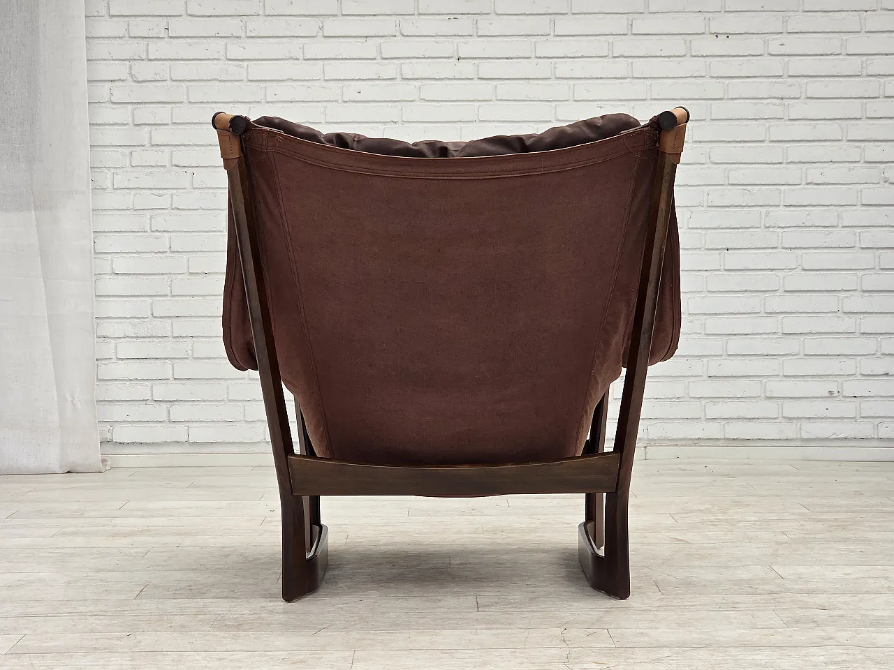 Anni '70, design norvegese di Tormod Alnaes, poltrona lounge "Trega". 21
