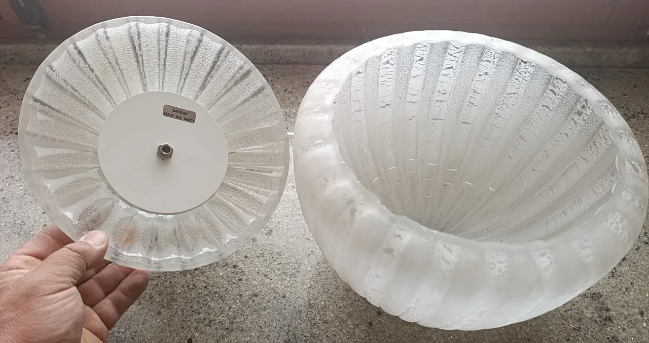 Lampada da tavolo in vetro di Murano di Alfredo Barbini, anni '80 4