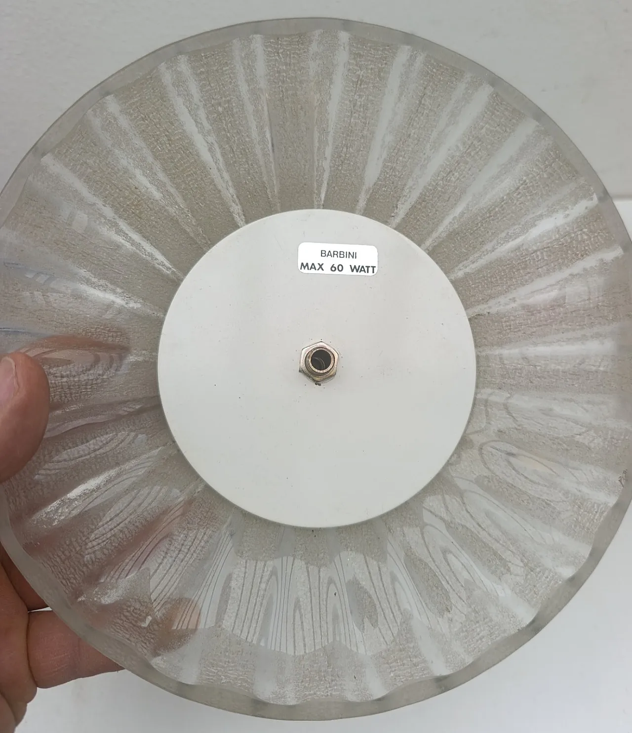 Lampada da tavolo in vetro di Murano di Alfredo Barbini, anni '80 9
