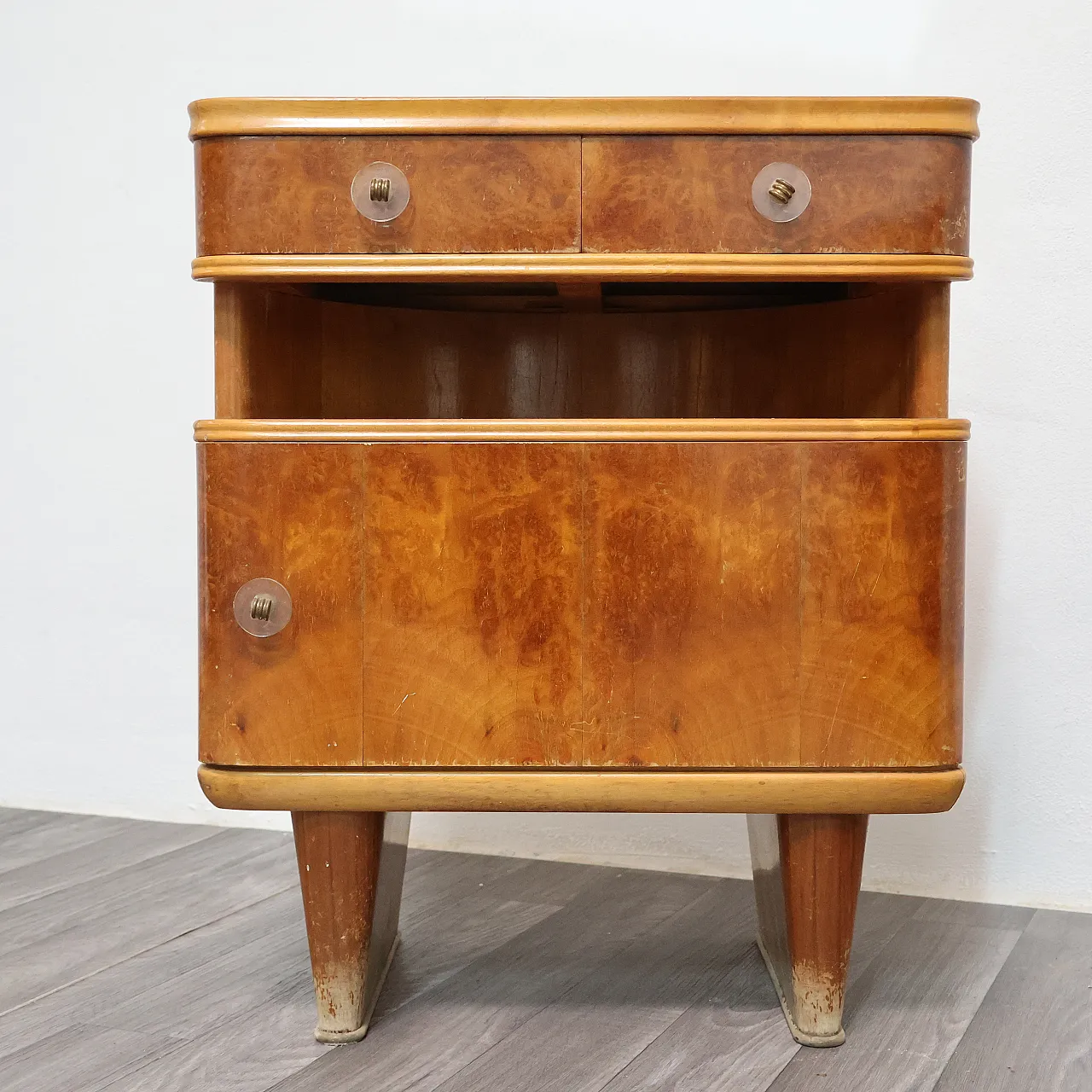 Pair of Art Deco Nightstands, 1940 5