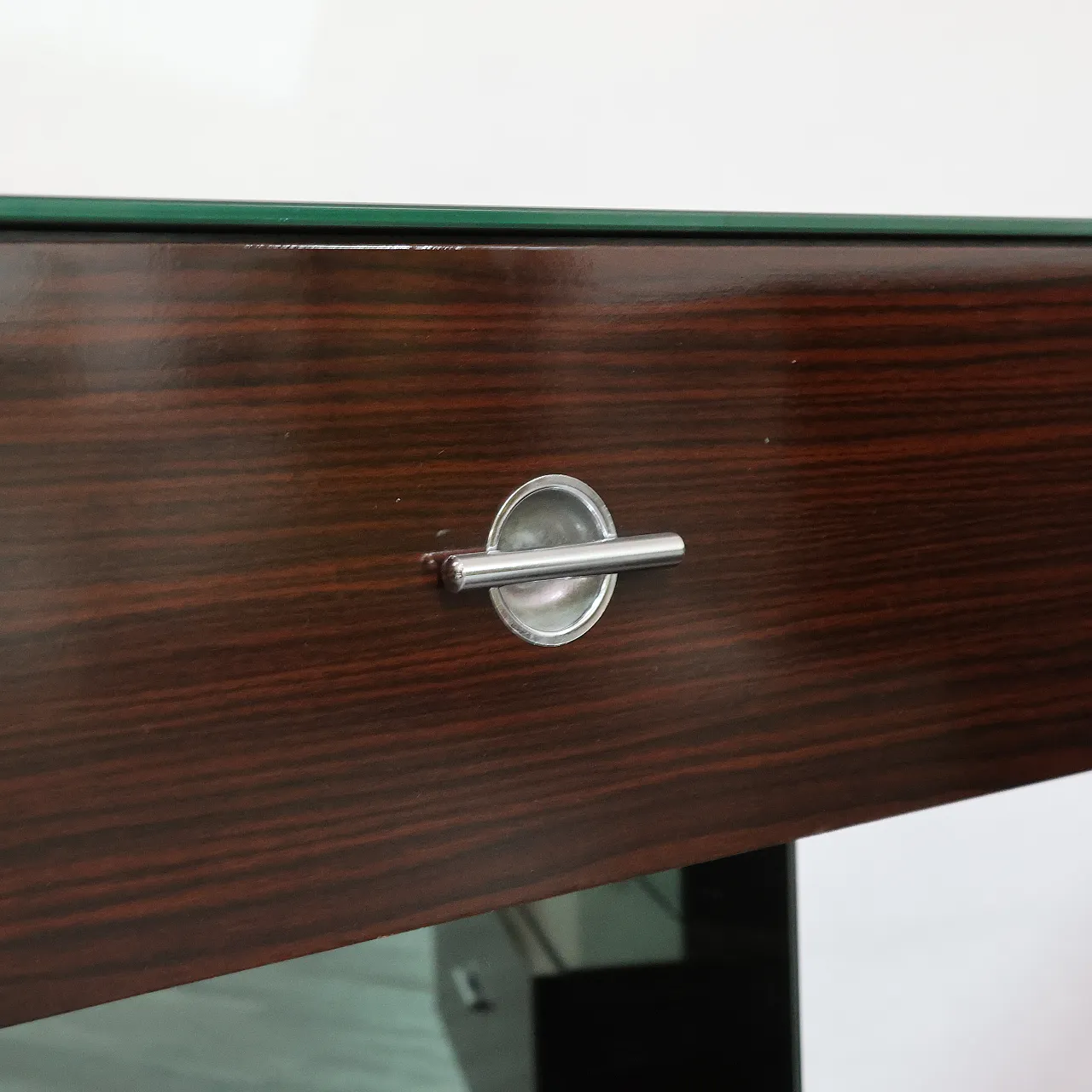 Pair of bedside tables ebano Cubic, 80s 9