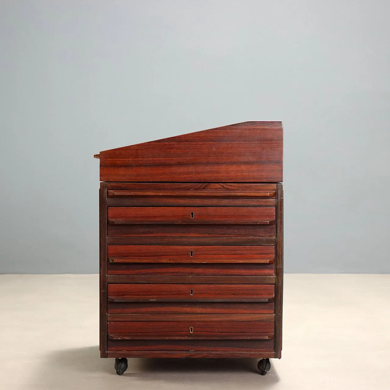 Mobile a cassetti con scrittoio, anni '60 3