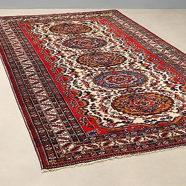 Ardebil rug in cotton and wool, 20th century