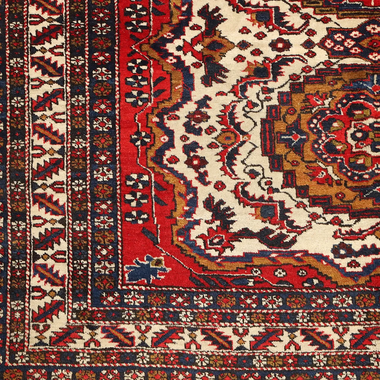 Ardebil rug in cotton and wool, 20th century 5