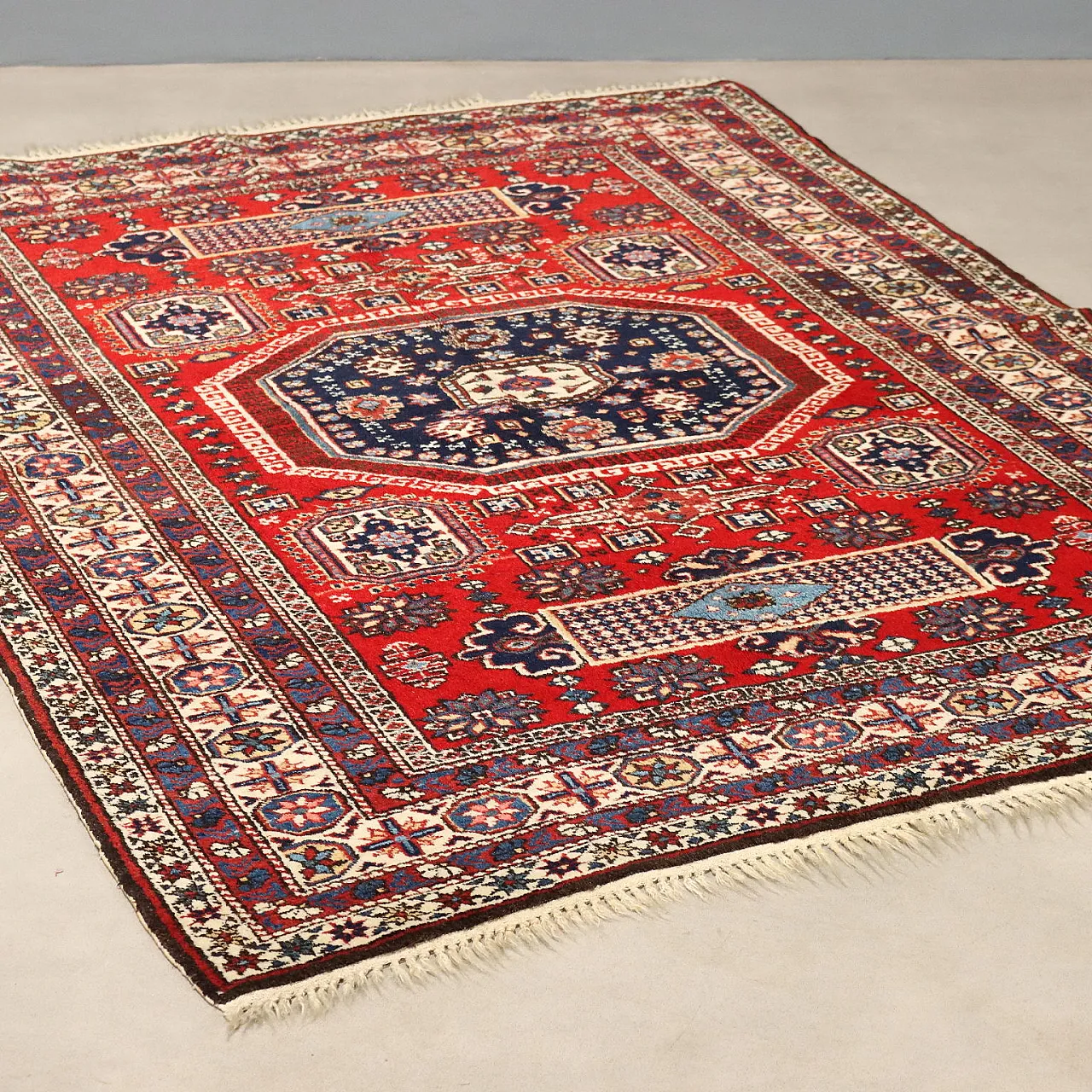 Ardebil rug in cotton and wool, 20th century 1