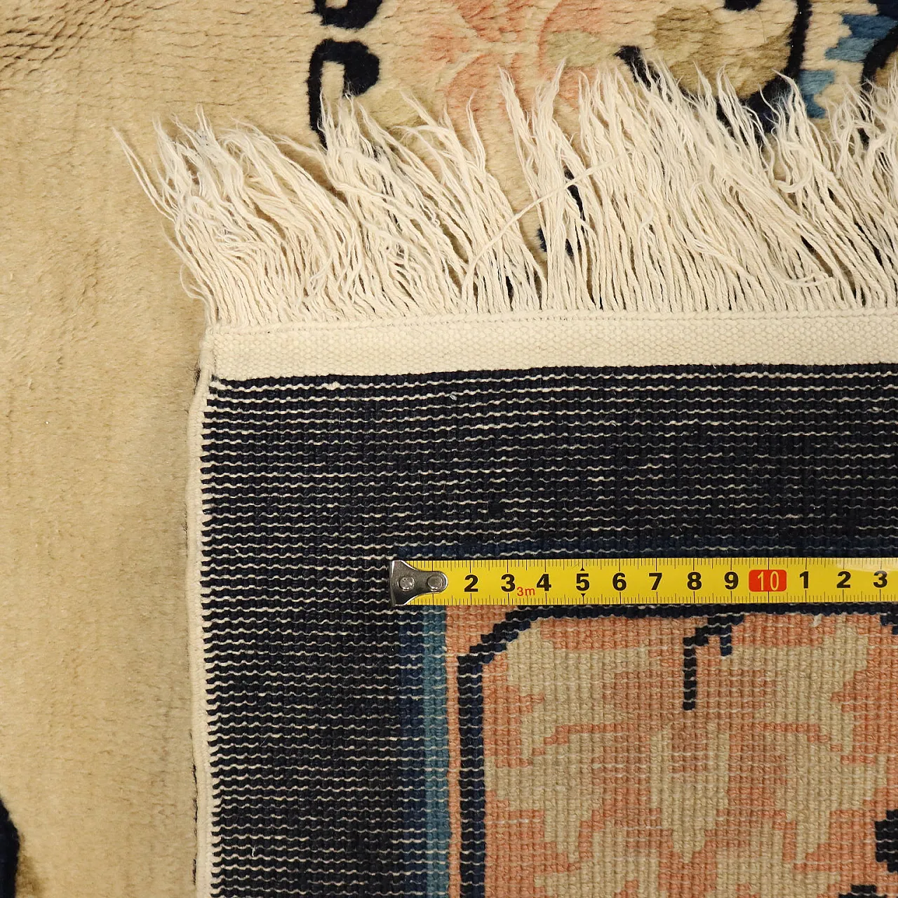 Peking rug in cotton and wool, 20th century 7