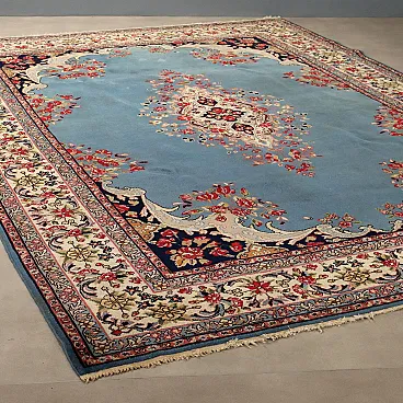 Kerman rug in cotton and wool, 20th century
