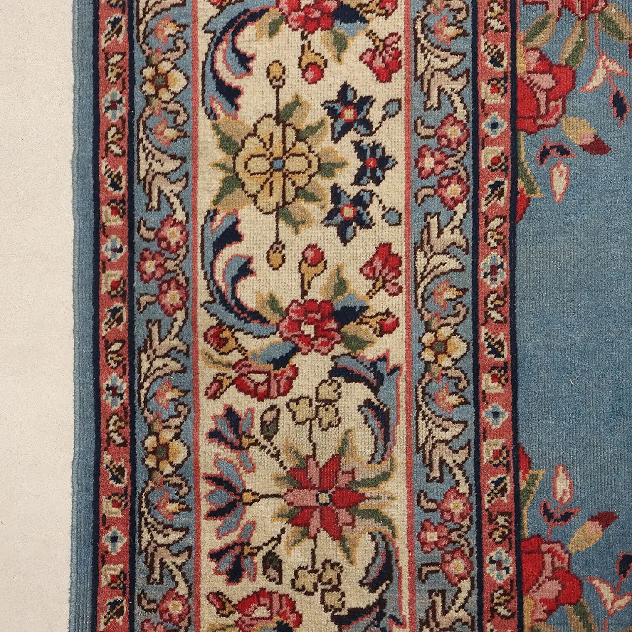 Kerman rug in cotton and wool, 20th century 6