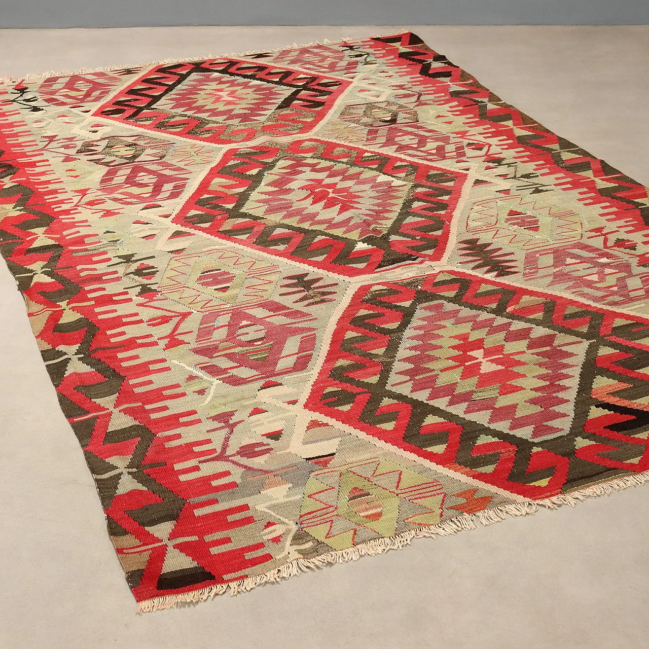 Kilim rug in cotton, 20th century 1